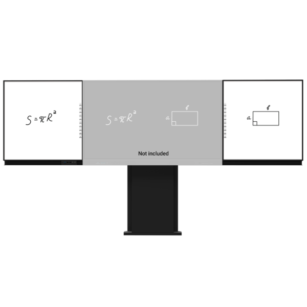 Compatible con interactiva IB-TE-YL-86E2  - Pizarra lateral izquierda para rotulador - Pizarra lateral derecha para rotulador - Digitalización de escritura en Windows - Soporte pared-suelo regulable