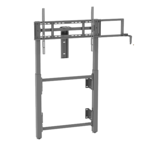 Soporte a suelo y pared con manivela - Altura ajustable - Hasta 75" - Max peso 80Kg - VESA 900x600mm