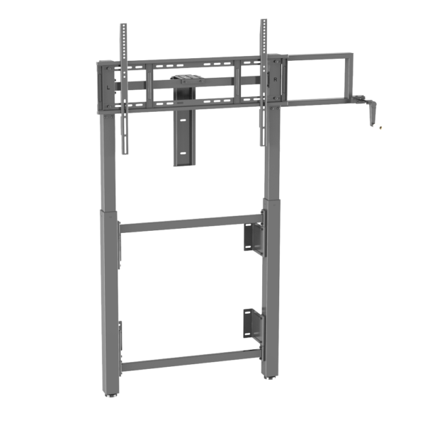 Soporte a suelo y pared con manivela - Altura ajustable - Hasta 75" - Max peso 80Kg - VESA 900x600mm