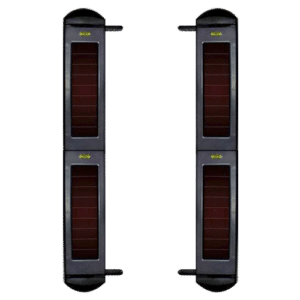 Detector de barrera solar por infrarrojos - Completamente inalámbrica | 4 haces - Alcance de señal hasta 1000m - Alcance máx. de detección 100m - Regulación automática ante interferencias - Alimentación batería 3.3V interna