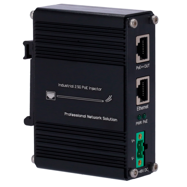 Inyector Hi-PoE Industrial - Entrada RJ45 10/100/1000/2