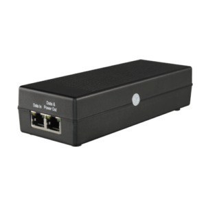 Inyector PoE - Entrada/Salida RJ45 10/100/1000 Mbps - Potencia 30 W - Distancia máxima 100 m - PoE/PoE+ IEEE802.3af/at - Estabilizado y protegido