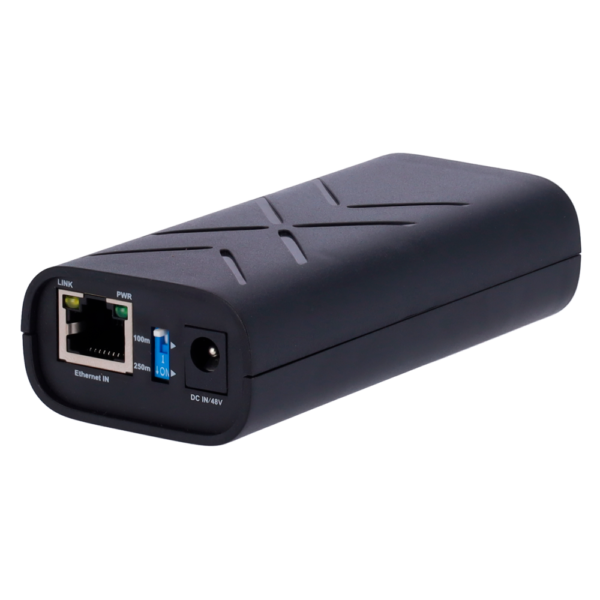 Inyector PoE Dual - Entrada RJ45 10/100/1000 Mbps - Potencia total 60 W - Distancia máxima 100 m - PoE/PoE+ IEEE802.3af/at - Estabilizado y protegido