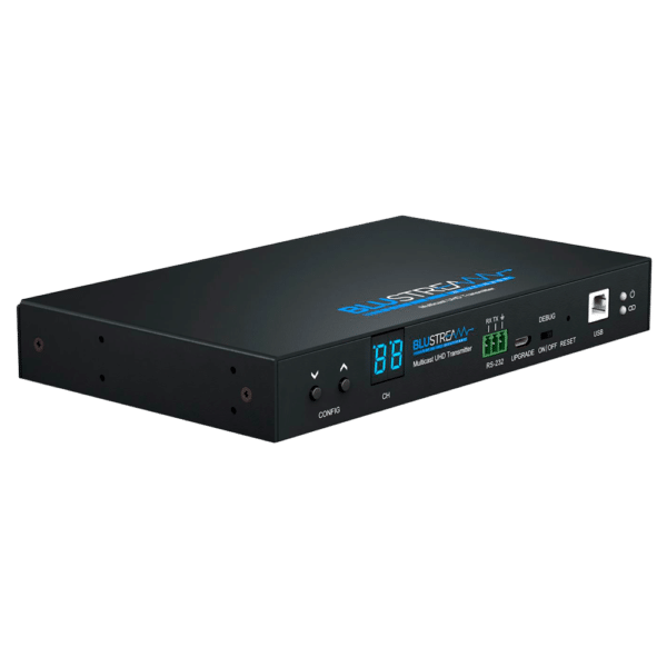 Transmisor de video sobre IP - Resolución UHD - 1 entrada HDMI - 1 salida LAN (RJ45) - Función KVM