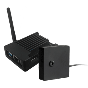 KIT Cámara termográfica + Mini PC Android - Medición de temperatura corporal a tiempo real - Resolución térmica 256x192 | Precisión ±0.5ºC - Sensibilidad térmica ≤50mK - Medición de temperatura sobre caras hasta 2 m de distancia - Sistema Plug &amp; Play