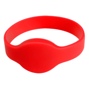 Pulsera de proximidad - ID por radiofrecuencia - MF pasivo | Color rojo - Alta frecuencia 13.56 MHz - Diámetro 65 mm - Máxima seguridad