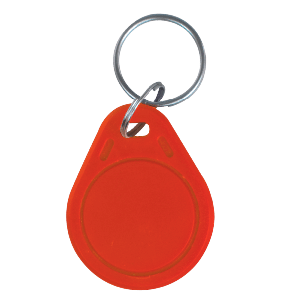 Llavero TAG de proximidad numerado - ID por radiofrecuencia - MF pasivo | Color rojo - Alta frecuencia 13.56 MHz - Ligero y portable - Máxima seguridad