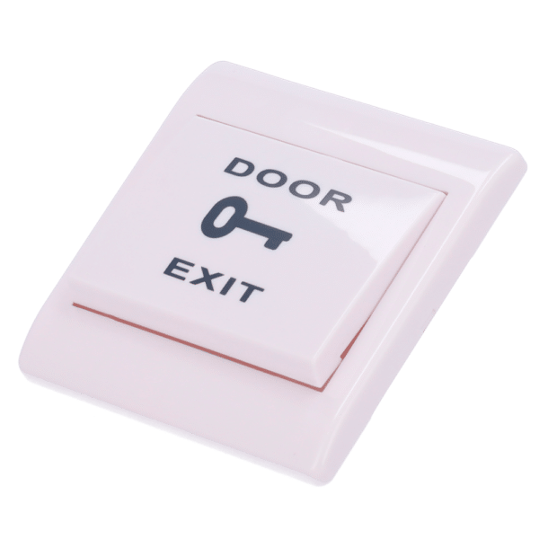 Pulsador de liberación de puerta - Uso profesional - Testado 500.000 usos - NO/COM | Empotrado - Medidas 86 (Al) x 86 (An) x 20 (Fo) mm - Acabado en plástico