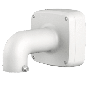 Soporte de pared - Para cámaras domo - Apto para uso en exterior - Color blanco - Pasador de cable