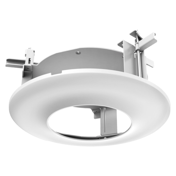 Soporte de encastre - Para cámaras domo - Apto para uso en exterior - Color blanco - Carga máxima 3Kg - SECC y PC