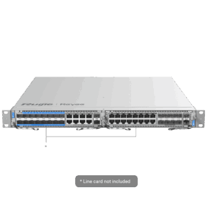 Reyee E-Lighten Switch Modular de Chasis Capa 3 - 2 Slot de Expansión (Tamaño total de 1U) - Hasta 16 Puertos E-Lighten Splitting & Ethernet - Hasta 48 Puertos RJ45 / 16 SFP GE / 4 SFP+ - Static LAG/DHCP Snoop/IGMP Snoop/Port Mirror - Servidor DHCP/Rutas estáticas/RIP/OSPF/SNMP
