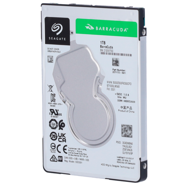 Disco duro Compatible Ruijie - Capacidad 1 TB - Modelo de 2.5" - Interfaz SATA  - Compatible con serie NBR-6XXX excepto NBR-6120