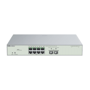 Reyee Switch Cloud Gestionable L3 - 8 puertos Hi-PoE RJ45 + 2 puertos SFP+ - 8 Puertos Multi-Gigabit + 2 Puertos 10G - VLAN/Port Isolation/STP/RSTP/ACL - DHCP Snoop/IGMP Snoop - Enrackable