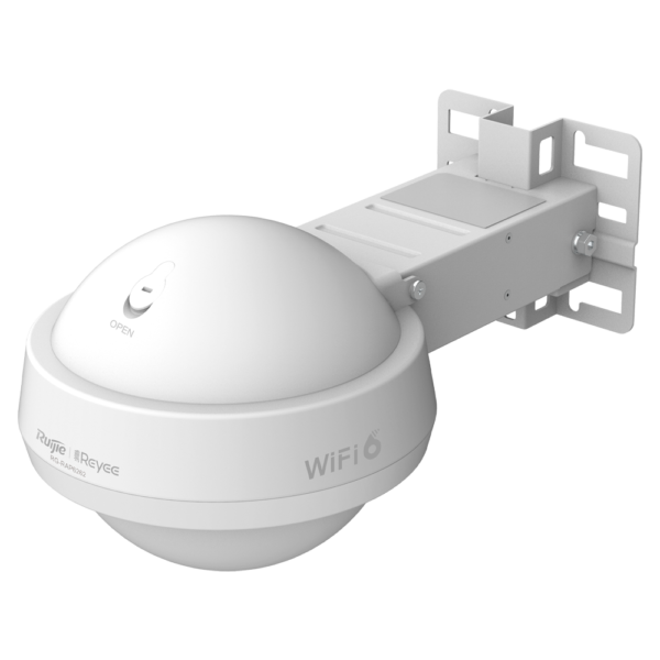 Reyee - AP Omnidireccional Exteriores IP68 Wi-Fi 6 - Frecuencia 2.4 y 5 GHz - Soporta 802.11a/b/g/n/ac/ax - Velocidad transmisión hasta 3000 Mbps / 160MHz - Antenas MU-MIMO 2x2:2 en 2.4GHz