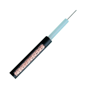 Cable coaxial RG59 - Vídeo - Rollo de 100 metros - Cubierta color negro - Diámetro exterior 6.0 mm - Bajas pérdidas