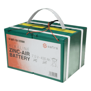 SAFIRE Batería zinc-aireVoltaje 7.5 SF-BATT-75V-3200WH