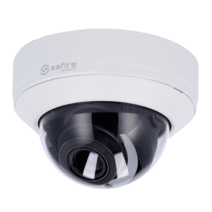Safire Smart - Cámara Domo IP gama I2 AI Avanzado - Resolución 8 Megapíxel (3840x2160) - Lente Motorizada 2.8-12 mm | Audio | IR 50m - AI Avanzado: Metadatos de vídeo y Detecc Facial - Impermeabilidad IP67 & IK10 | PoE (IEEE802.3af)
