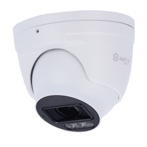 Safire Smart - Cámara Turret IP gama E1 Inteligencia Artificial - Resolución 6 Megapixel (3200×1800) | Audio IN - Lente 2.8~12mm Motorizada | IR y Luz Blanca 50m - AI: Clasificación de humano y vehículo - Impermeabilidad IP67 | PoE (IEEE802.3af)