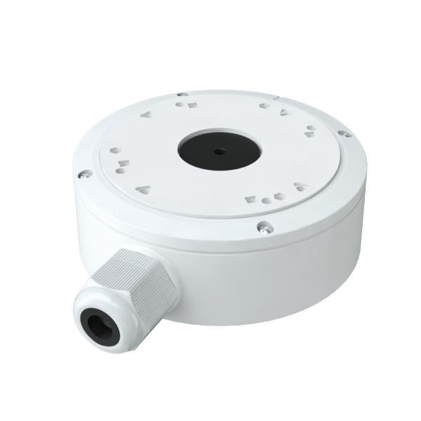 Caja de conexiones Safire Smart - Para cámaras domo - Apto para uso exterior IP66 - Instalación en techo o pared - Diámetro de la base 139.3 mm - Pasador de cables