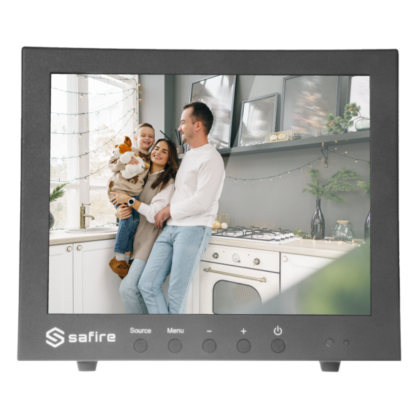 Monitor SAFIRE LED 10" - Diseñado para videovigilancia - Formato 4:3 - VGA