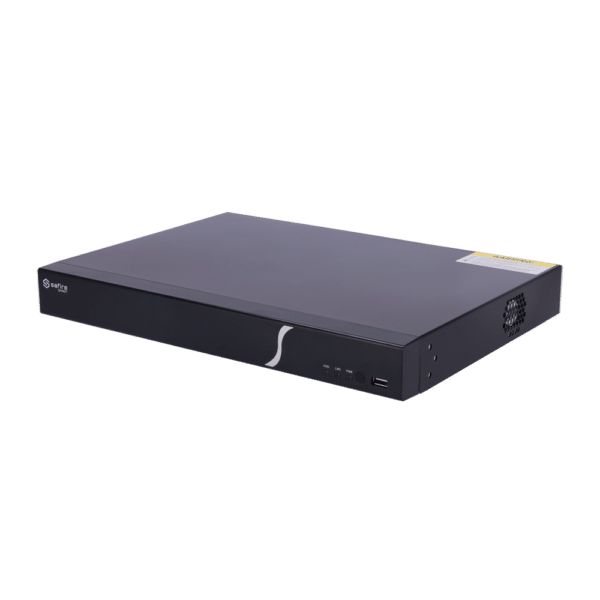 Safire Smart - Grabador NVR para cámaras IP gama A1 - 16CH vídeo / Compresión H.265+ - Resolución hasta 8Mpx / Ancho de banda 160Mbps - Salida HDMI 4K y VGA / 2HDDs - Reconocimiento facial / Búsquedas inteligentes