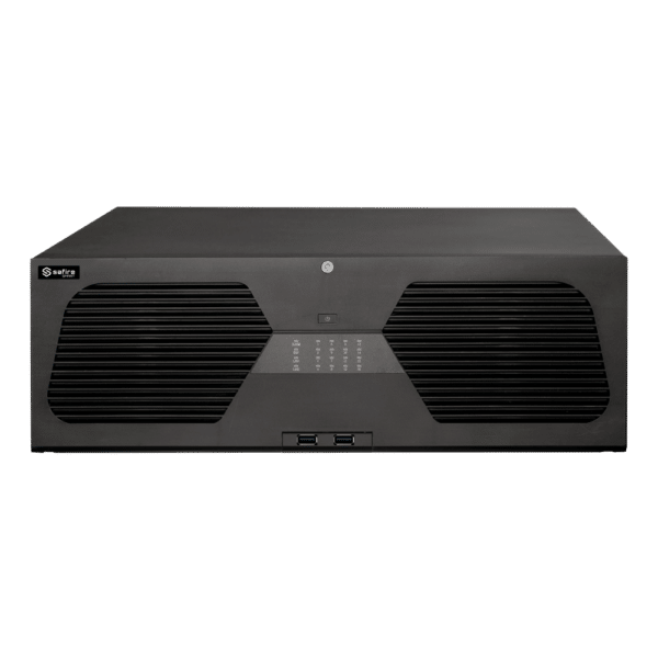 Safire Smart - Grabador NVR para cámaras IP gama A3 - 128CH vídeo / Compresión H.265S / 8HDD - Resolución hasta 16Mpx / Ancho de banda 768Mbps - HDMI hasta 8K y VGA / Dewarping Fisheye - Reconocimiento facial