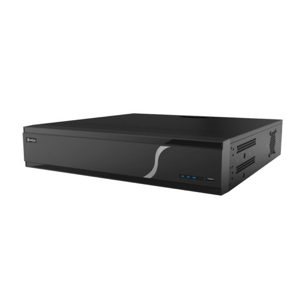 Safire Smart - Grabador NVR para cámaras IP gama A3 - 64CH vídeo / Compresión H.265S / 8HDD - Resolución hasta 16Mpx / Ancho de banda 640Mbps - HDMI hasta 8K y VGA / Dewarping Fisheye - Reconocimiento facial