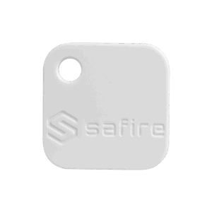 Llavero TAG de proximidad - ID por radiofrecuencia - MF pasivo | Color blanco - Alta frecuencia 13.56 MHz - Ligero y portable - Máxima seguridad