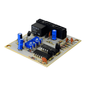 Placa para análisis electrónico FDP - Para detectores de impacto IB5 - 2 entradas (sensibilidad ajustable e independiente) - 1 salida relé NO/NC - Alimentación 12~14 VDC