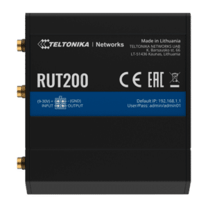 Teltonika Router 4G Industrial - 2 puertos Ethernet RJ45 Fast Ethernet - 4G (LTE) Cat 4 hasta 150Mbps - 1x Entrada/Salida Digital - Wi-Fi 802.11b/g/n 2.4GHz - Carcasa Aluminio