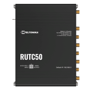 Teltonika Router 5G Industrial - 5G Sub-6Ghz SA/NSA  - Doble Módem Dual SIM  - Wi-Fi 6 - Posicionamiento GNSS - 5 puertos Ethernet RJ45 Gigabit