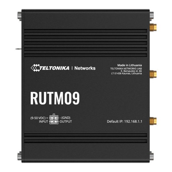 Teltonika Router 4G Industrial - Dual SIM 4G Cat 6 - 1x Entrada/Salida Digital - Posicionamiento GNSS - 4 puertos Ethernet RJ45 Gigabit - Carcasa Aluminio anodizado