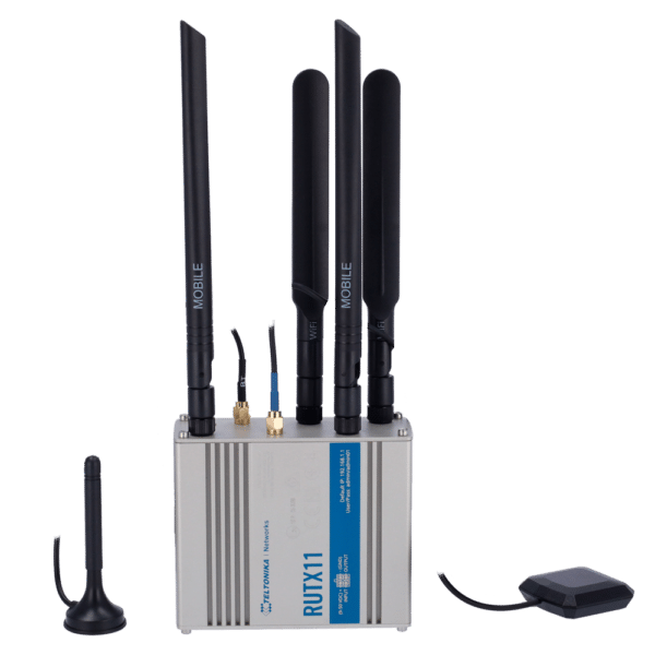 Teltonika Router 4G Industrial - Dual SIM 4G Cat 6 - Wi-Fi 5 - Bluetooth LE 4.0 - Posicionamiento GNSS - 4 puertos Ethernet RJ45 Gigabit
