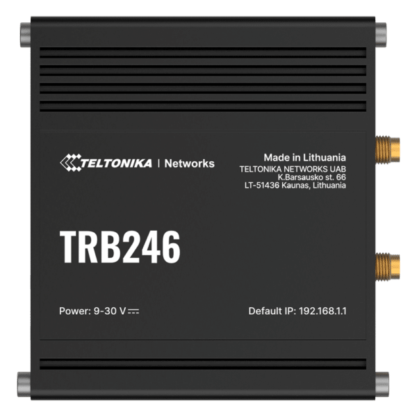 Teltonika Gateway 4G Industrial - 4G Cat 4 / 3G / 2G - Puerto RJ45 10/100Mbps - Puertos RS232 y RS485 - Dual SIM