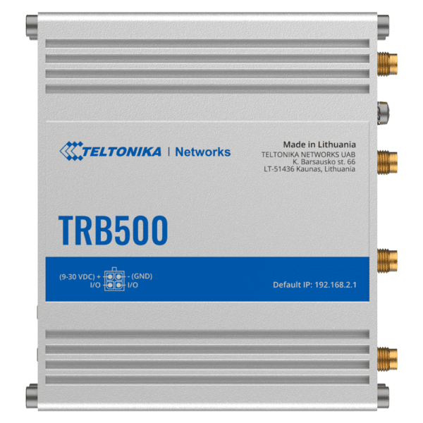 Teltonika Gateway 5G Industrial - 5G Sub-6Ghz SA/NSA   - Compatible con 4G/3G - Puerto RJ45 10/100/1000Mbps - Conector Micro USB - 1 SIM slot Mini SIM – 2FF