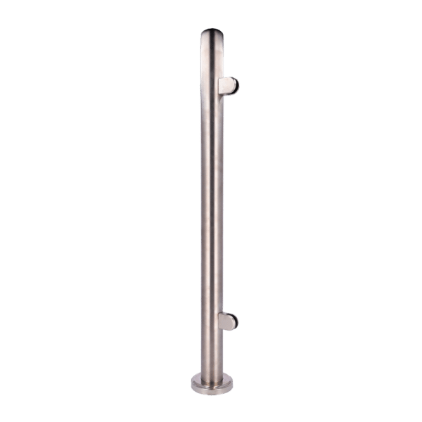 Poste para cerramiento - Posición lateral - Para cristales de cerramiento - Compatible con tornos - Dimensiones 63 (An) x 1000 (Al) x 63 (Fo) mm - Fabricado en acero anticorrosivo SUS316