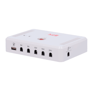 Batería recargable - Entrada 12.7 VDC - Salidas 5/9/12/19/24 V - Composición de la batería Li-Ion - Conector cámara