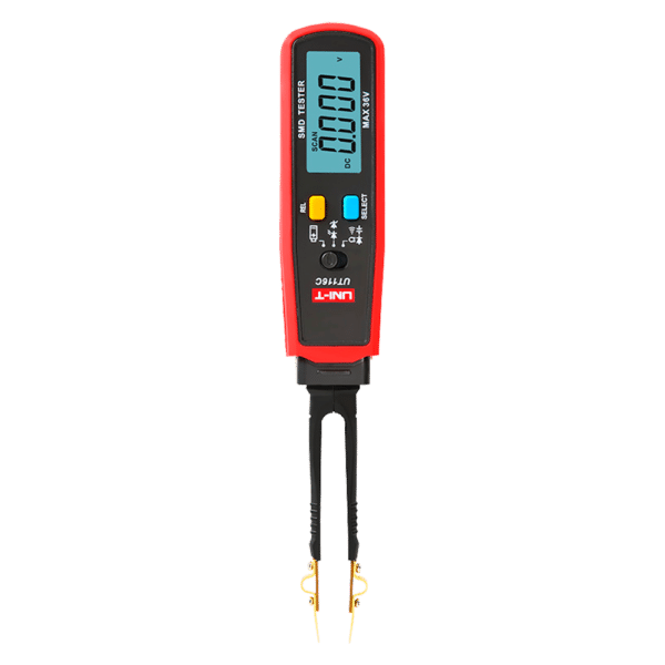 Tester digital componentes SMD - Pantalla de hasta 6000 cuentas - Medición de resistencia y capacitancia - Test de continuidad | Test de diodos - Test de batería