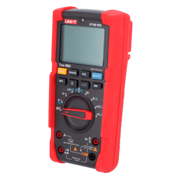 Multímetro digital True RMS - Medición de voltaje en DC y AC hasta 1000V - Medición de intensidad en DC y AC hasta 10A - Medición de resistencia y capacitancia - Buzzer para test de continuidad | Test de diodos