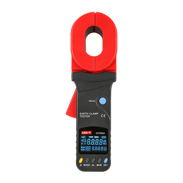Pinza amperimétrica de derivaciones a tierra - Pantalla EBTN de hasta 1000 cuentas - Medición de corriente de fuga de hasta 30A - Medición de resistencia a tierra de hasta 1000Ω - Auto calibración | Auto rango - Alarma de límite de resistencia