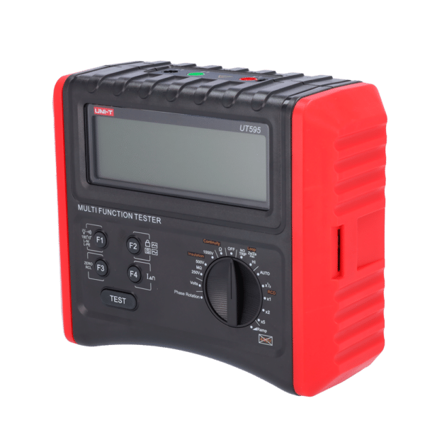 Medidor de instalaciones multifunción - Display LCD de 9999 cuentas - Medición resistencia aislamiento  y continuidad - Medición de impedancia de línea y bucle - Test RCD | Prueba RCD de rampa - Test de secuencia de fase