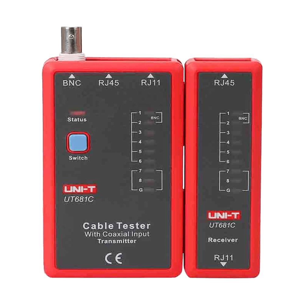 Tester de cables - Comprobación de estado cables RJ45/RJ11/BNC - Testeo modo rápido y modo lento - Apagado automático