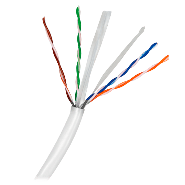 Cable UTP Safire - Categoría 5E hasta 1 Gbps - Rollo de 100 metros color gris - Cumple con certificación fluke 90 m - Conductor CCA diámetro 24 AWG - Cubierta exterior PVC