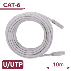 Cable UTP - Ethernet - Conectores RJ45 - Categoría 6 - 10 m - Color blanco