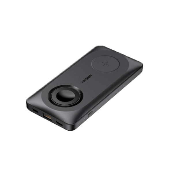 VEGER Power bank magnética e inalámbrica  - Capacidad 10000mAh - Entradas 2x USB-C