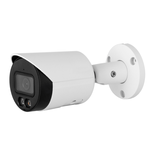 Cámara Bullet IP 4 Megapixel Gama Pro - 1/3” Progressive Scan CMOS - Compresión H.265+/H.265/H.264+/H.264 - Lente 2.8 mm / LEDs Alcance 30 m - WDR | Micrófono integrado - Funciones Inteligentes