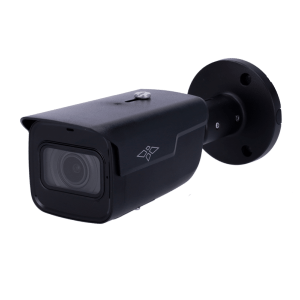 Cámara Bullet IP X-Security Color Negro - 4 Megapíxel  (2560 × 1440) - Lente 2.7–13.5 mm / LEDs Alcance 60 m - WDR 120 dB | Micrófono integrado - PoE | H.265+ - Funciones inteligentes