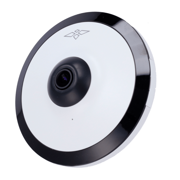 Cámara Fisheye 5 Mpx Serie Ultra - 1/2.7” Progressive Scan CMOS - Lente 1.4 mm / LEDs Alcance 10 m - Compresión H.265; H.264; H.264H; H.264B - WDR 120 dB | Micrófono integrado - Funciones Inteligentes