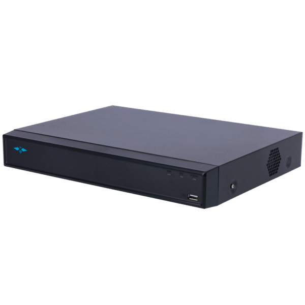Videograbador 5n1 X-Security - 16 CH HDTVI/HDCVI/AHD/CVBS (4K) + 16 IP (8Mpx) - Alarmas | Audio sobre coaxial - Resolución 4K (7FPS) - 2 CH Reconocimiento facial - 8 CH Reconocimiento de humanos y vehículos