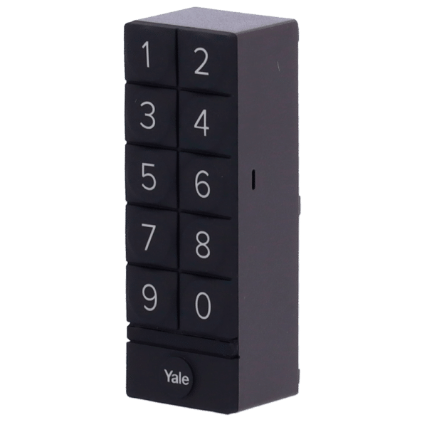 Accesorio de teclado - Comunicación Bluetooth - Apertura y cierre a través de PIN - Códigos de un solo uso o temporales - Alimentación con dos pilas AA - Compatible con YALE-LINUS-L2